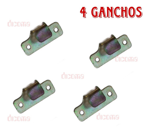 Kit Ganchos Tensores Y Anillos Goma Elastica Capot Mehari