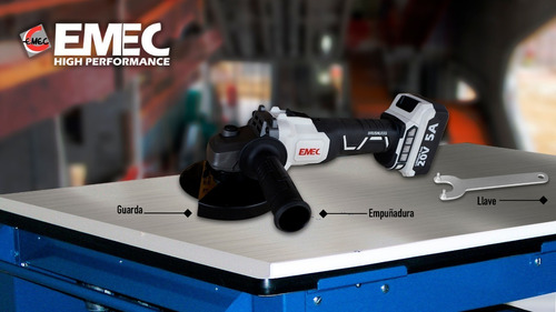 Esmeriladora Pulidora 20v Brushless 2 Bateri Emec Egbl20v2x5