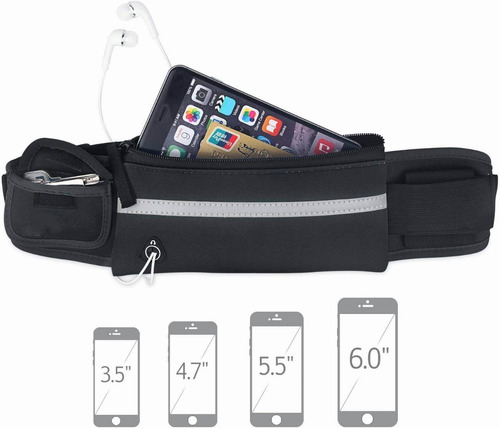 Imagen 4 de 10 de Cangurera Deportiva Impermeable,ideal Para Celular/audífonos