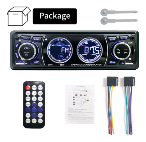 Autoestereo 1 Din Bluetooth/aux/usb/fm/tf