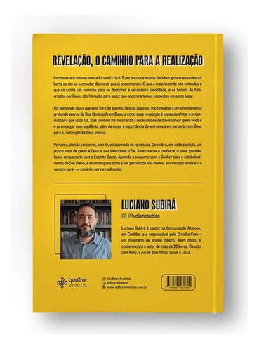 Revelação, O Caminho Para A Realização, De Subirá, Luciano / Luciano Subirá. Editora Quatro Ventos, Capa Mole Em Português
