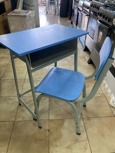 Escritorio Pupitre Niño Con Silla En Rosa O Celeste Mi Casa