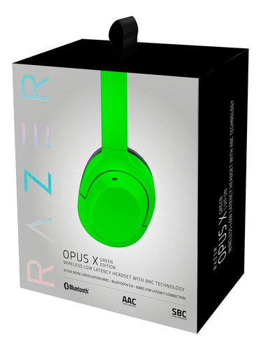 Audifono Gamer C/microf Razer Opus X Bt Inalambrico Bt Verde