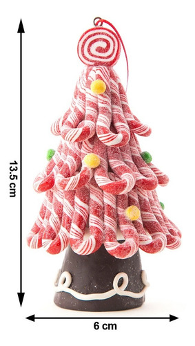 Imagen 2 de 6 de Adornos Navideños Running Árbol De Caramelos Y Esferas