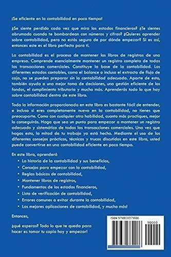 Contabilidad Los Consejos Y Trucos Mas Eficaces Par, de Becker, Greg. Editorial Independently Published en español