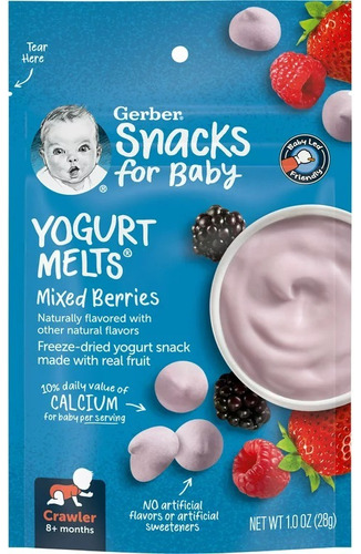 Gerber Yogurt Melts Mixed Berries Cereal Bebe