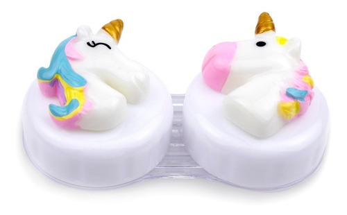 Estuches Para Pupilentes Unicornio Blanco