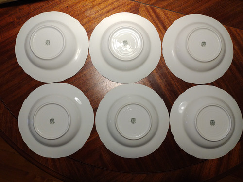 Plato Sopero Porcelana Verbano Blanco 23 Cm Pack 6 Unidades Blanco Lisa (Usado)