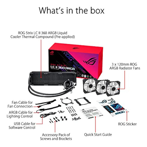 Asus Rog Strix Lc Ii 360 Argb Todo-en-uno Aio