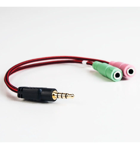 Imagen 2 de 6 de Cable Adaptador Sonido Para Celular Y Ps4 A Mic Y Auricular
