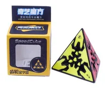 Comprar Gear Cube Pyraminx Pirámide Cubo Engranajes Qiyi Color De La Estructura Negro