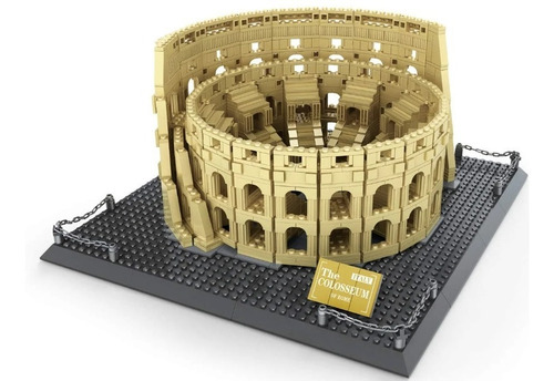 Juego De Bloques De Construcción Del Coliseo Romano.