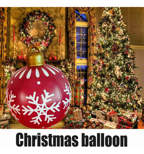 Bola Inflable De Navidad Hecha De Pvc