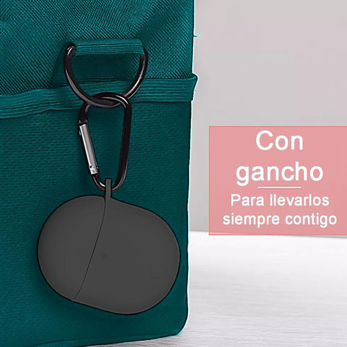 Funda Silicon Para Redmi Buds 3 Pro + Gancho