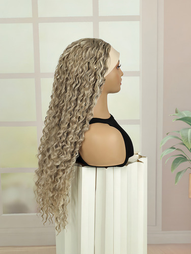Diadema Queentas Pelucas De Cabello Largas Rizada Rubia