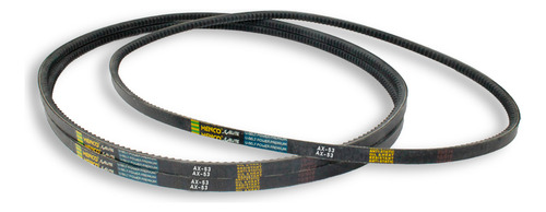 Kit Correia Em V Dentada Ax-53 Elite (3und)