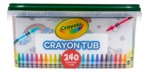 Crayola Tina De Crayón 240 U. Suministros De Arte Para Niños