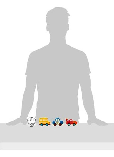 Set De Minivehiculos De Juguete, Estilo De Dibujos Animados.