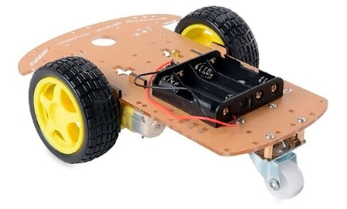 Mgsystem Chasis Carro Seguidor Línea 3 Ruedas Robot Arduino