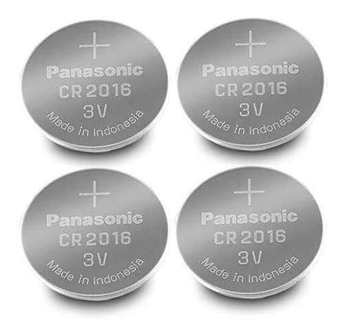 Batería De Litio Panasonic Cr2016-4 Cr2016 3v (paquete De 4)