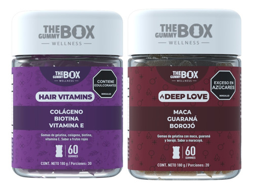 The Gummy Box Deep Love + Hair Vitamins Colageno