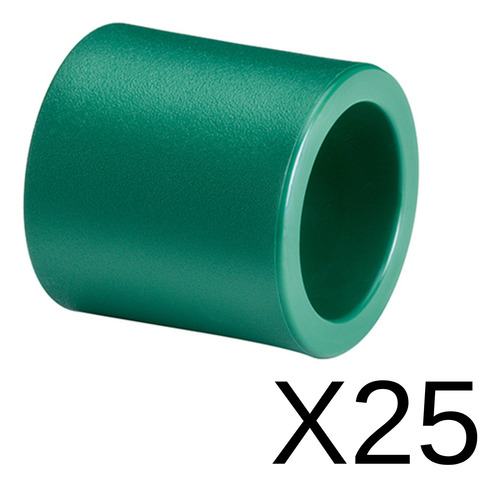 Cupla 63 Termofusion Verde Agua Tubofusion Caja X25u