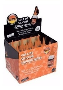 Super Cola Silicone Líquida 100ml Leonora Caixa C/10