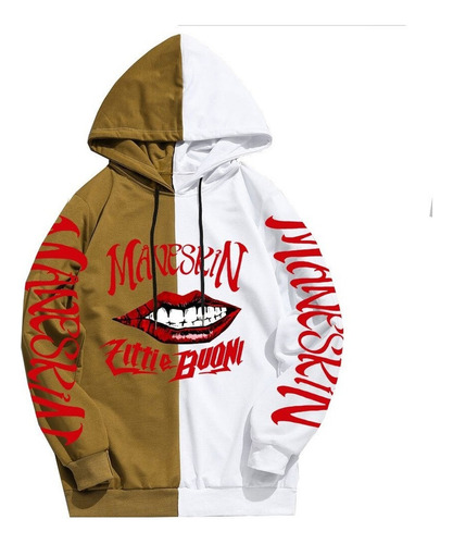 Np Sudaderas Con Capucha Y Estampado Maneskin Banda Sudadera