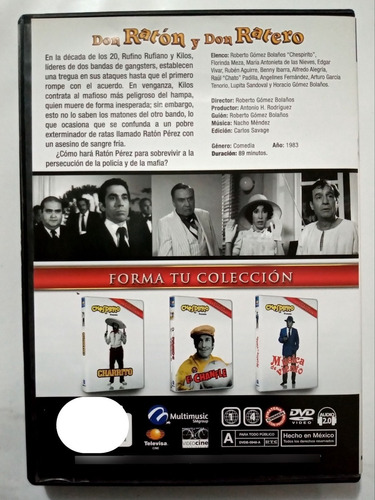 Don Ratón Y Don Ratero Chespirito Dvd Original (Usado)