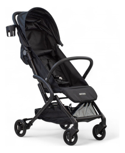 Coche Cuna Bebe Mega Baby Porto Compacto Ultraliviano Color Negro Chasis Negro