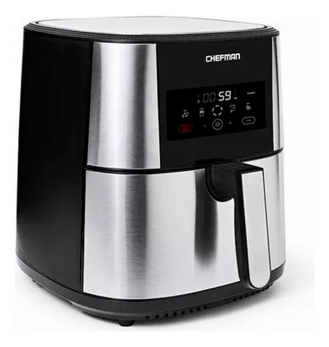 Freidora De Aire Chefman Digital De 7.5 Litros Turbofry Acero Inoxidable