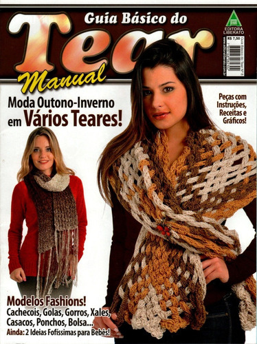 Revista Guia Básico Do Tear Manual Moda Cachecóis Xales N° 8