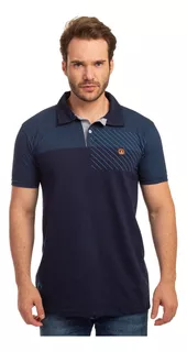 Camisa Masculina Trup Sea Polo Detalhes Em Couro Top Premium