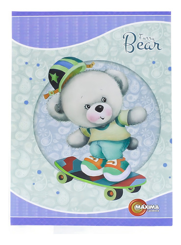 Caderno Brochurão Urso Furry Bears 96 Folhas Máxima