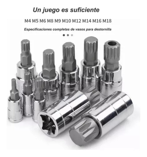 Hapemein® Juego De Destornilladores De 10 Piezas De 12 Ángulos