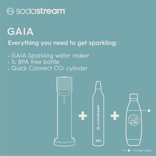 Hacedor De Agua Espumosa Sodastream Gaia - Kit De Inicio