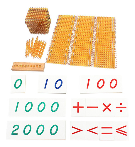 Material De Matemática De Contas, Brinquedos De Dourado