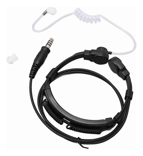 Auriculares Throat Mic, 7.1 Mm, Conector Finger Ptt, Portáti