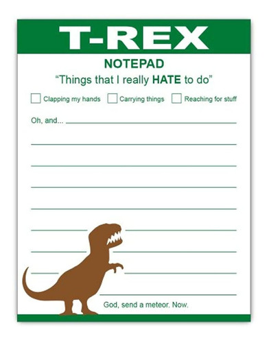 Cuaderno De Notas Divertido De T-rex