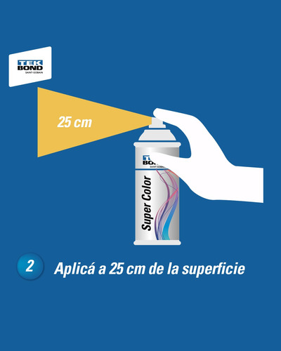 Aerosol Blanco Brillante Tekbond Secado Rapido 350ml X12