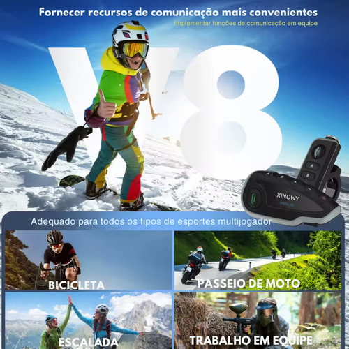 Interfone Sem Fio Modelo V8 Comunicação Eficiente E Portátil