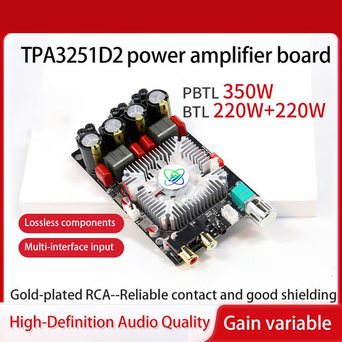Placa Amplificadora Digital Hifi Tpa3251 220wx2 Bridge 350w