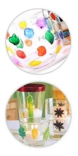 Pinturas Vidrios Cristal Profesional Escolar 12 Colores 12ml
