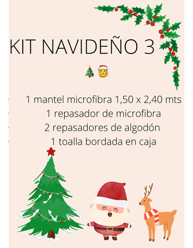 Set Navideño Ideal Regalo - Kit 3 