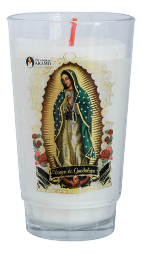 Veladora Aramo Coliseo Virgen De Guadalupe 6 Piezas