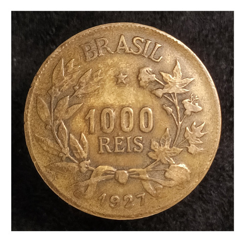 Brasil 1000 Reis 1927 Muy Bueno Km 525 