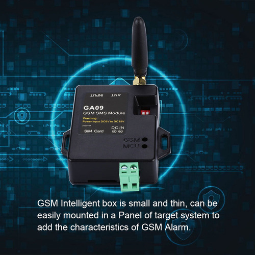 M Ga09 8ch Gsm Sms Alerta Inalámbrica Alarma Módulo Antena