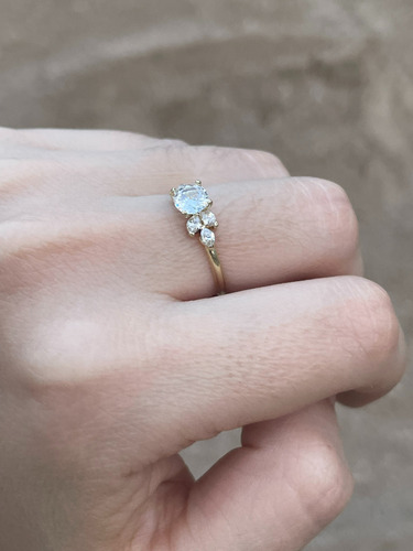 Anillo Solitario Compromiso Florentina Oro 10k Dorado 6 1/2