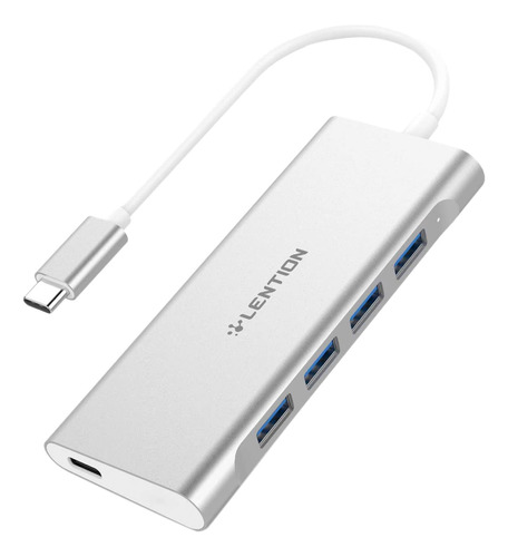 Hub Usb C Cb-c31 Con 4 Adaptadores De Carga Usb 3.0 Y C Us