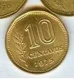 Argentina Moneda 10 Centavos 1975